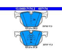 ATE Brake Pad Set 13.0460-7174.2 Disc Brake for BMW 5 520 I