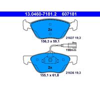 ATE 13.0460-7181.2 Brake Pad Set, disc brake for ALFA ROMEO