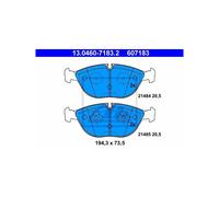 ATE 13.0460-7183.2 Brake Pads Set Front for E CLK TT 7 Arnage C Continental Cros