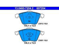 Brake pads 13.0460-7204.2 ATE for VOLVO SAAB OPEL FORD MAZDA