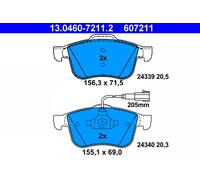 ATE Brake Pad Set 13.0460-7211.2 - Disc Brake - Fits Alfa Romeo 159 1.8 MPI