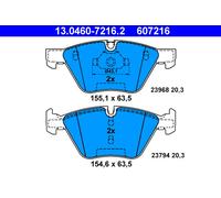 ATE 13.0460-7216.2 Brake Pad Set, disc brake for ,BMW