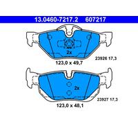 ATE Brake Pad Set 13.0460-7217.2 – for BMW 1, 3, X1 (E81, E87) – 34216767150/34216773161