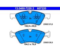 ATE 13.0460-7220.2 Brake pad set