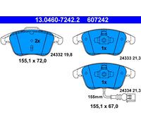 ATE 13.0460-7242.2 Brake Pad Set, disc brake for AUDI,SEAT,VW
