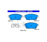 BRAKE PAD SET DISC BRAKE 13.0460-7263.2 FOR OPEL ASTRA/J/Sports/Tourer/GTC/Van