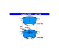 ATE Brake Pad Set 13.0460-7269.2 - Disc Brake - Fits Alfa Romeo Giulietta 1.4 TB