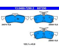 ATE 13.0460-7290.2 Brake pad set