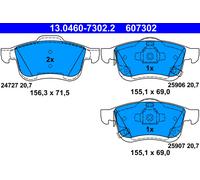 ATE 13.0460-7302.2 Brake Pad Set, disc brake for FIAT