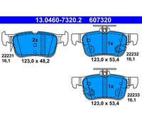 ATE 13.0460-7320.2 Brake pad set