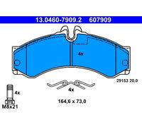 DISC BRAKE PADS SET FOR MERCEDES BENZ VW SPRINTER 2 T BUS 901 902 AGL ATE