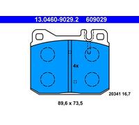 ATE Brake pad set excl. wear warning contact 13.0460-9029.2 Brake pads,Brake pad set, disc brake MERCEDES-BENZ,Stufenheck (W123)