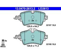 ATE 13.0470-2613.2 Brake Pad Set, disc brake for BMW,MINI