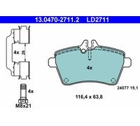 ATE Brake Pads 13.0470-2711.2 for Mercedes-Benz A-Class B-Class Sports Tourer M266.960 2.0L 4cyl