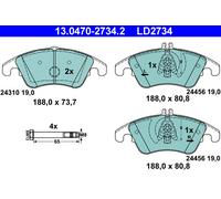 ATE 13.0470-2734.2 Brake Pad Set, disc brake for MERCEDES-BENZ