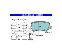 ATE 13.0470-2736.2 Brake pad set