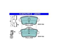 Brake pads 13.0470-2781.2 ATE for MERCEDES-BENZ M-CLASS GLE Coupe GLE