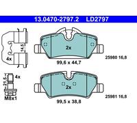 Brake pads 13.0470-2797.2 ATE for MINI MINI MINI Convertible