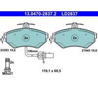 ATE 13.0470-2837.2 Brake Pad Set, disc brake for ,AUDI,SEAT,VW