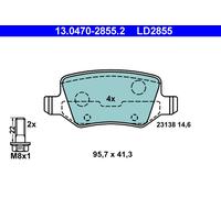 ATE 13.0470-2855.2 Brake Pad Set, disc brake for MERCEDES-BENZ