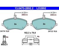 ATE 13.0470-2892.2 Brake pad set