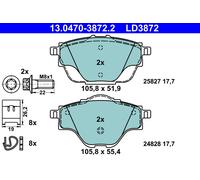 ATE Brake Pads 13.0470-3872.2 - Fits Citroen Peugeot Opel DS Vauxhall