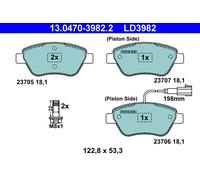 Fits ATE 13.0470-3982.2 Brake Pad Set, disc brake ✅UK Seller