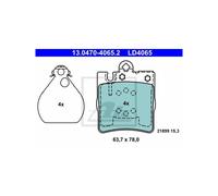 ATE 13.0470-4065.2 Brake pad set
