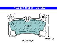 Brake pads 13.0470-4850.2 ATE for AUDI VW PORSCHE