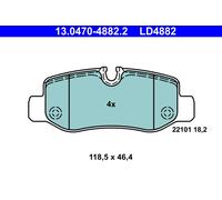 ATE 13.0470-4882.2 Brake Pad Set, disc brake for MERCEDES-BENZ