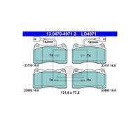 ATE 13.0470-4971.2 Brake Pads Set Front for Giulietta 166 Brera Spider 159 Kappa