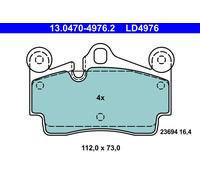 ATE 13.0470-4976.2 Brake Pad Set, disc brake for AUDI,PORSCHE,VW