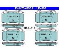 ATE 13.0470-4990.2 Brake Pad Set, disc brake for MERCEDES-BENZ