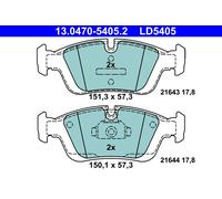 ATE 13.0470-5405.2 Brake Pad Set, disc brake for BMW
