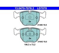 ATE 13.0470-7078.2 Brake Pad Set, disc brake for BMW