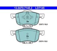 ATE 13.0470-7145.2 Brake Pad Set, disc brake for VOLVO