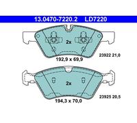 ATE 13047072202 Ceramic Disc Brake Pad Set