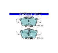 ATE 13.0470-7259.2 Brake Pads Set Rear for Mercedes E CLS S SL
