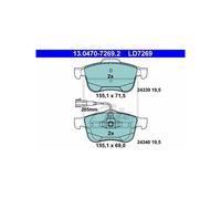 ATE 13.0470-7269.2 Brake pad set