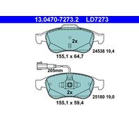 ATE Brake Pad Set 13.0470-7273.2 – for Alfa Romeo Giulietta (Hatchback/Van)