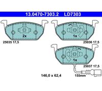 Brake pads 13.0470-7303.2 ATE for SEAT VW AUDI SKODA