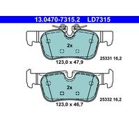 ATE 13.0470-7315.2 Brake Pad Set, disc brake for BMW,MINI