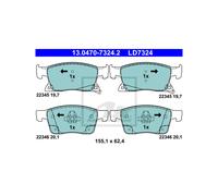 ATE Brake Pad Set 13.0470-7324.2 Front Ceramic for Opel/Vauxhall Astra K
