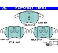 ATE 13.0470-7184.2 Brake pad set