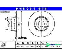 2x Brake Disc for OPEL:ASTRA G Delvan,ASTRA G Estate,ASTRA G Saloon 569058