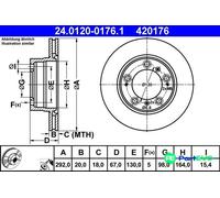Brake Disc For Porsche BOXSTER 96-04 98635240104
