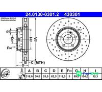 ATE 24.0130-0301.2 Brake disc