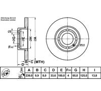 ATE 24.0110-0232.1 Brake disc