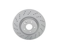 2x Brake disc perforated/vented 24.0132-0147.1 ATE for MERCEDES-BENZ SL