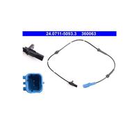 ATE 24.0711-5093.3 ABS Wheel Speed Sensor Rear for C3 C2 Enterprise 1007